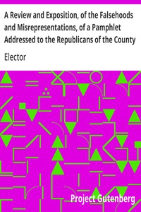 Cover of A Review and Exposition, of the ...