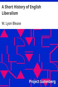 Cover of A Short History of English Liberalism — Inside the Classic