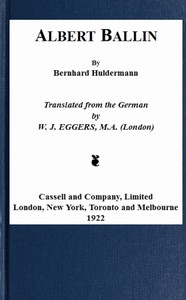 Cover of Albert Ballin — Reading Notes