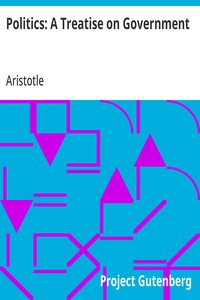 Cover of Politics: A Treatise on Government — Text and Context