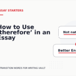How to Use ‘therefore’ in an Essay