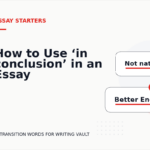 How to Use ‘in conclusion’ in an Essay