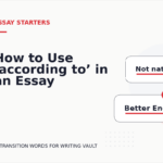 How to Use ‘according to’ in an Essay