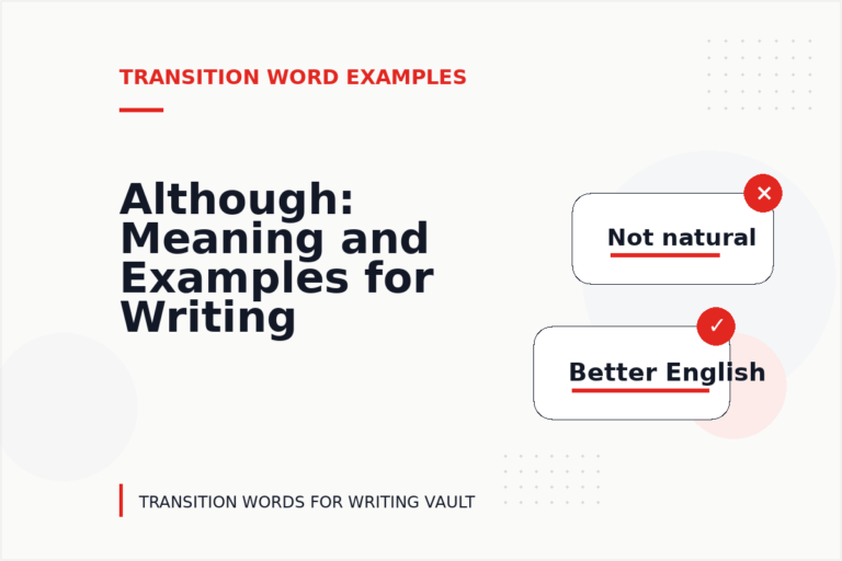 Although: Meaning and Examples for Writing