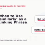 When to Use ‘similarly’ as a Linking Phrase