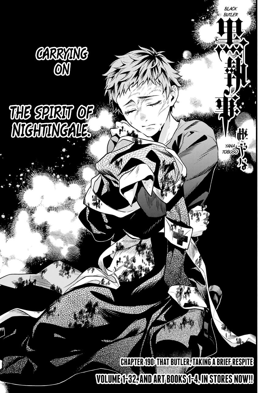 Kuroshitsuji Chapter 190 Page 1